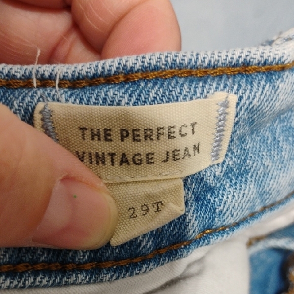 Madewell Light Blue Straight Leg Jeans with Distressed Detail #701 CRATE - Picture 11 of 11